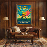 Pickleball Power Tournament 2024 Poster