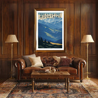 Great Smoky Mountains Scenic Poster Wall Art