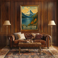 Glacier National Park Scenic Wilderness Inspiring Wanderlust Home Decor Collectors Poster