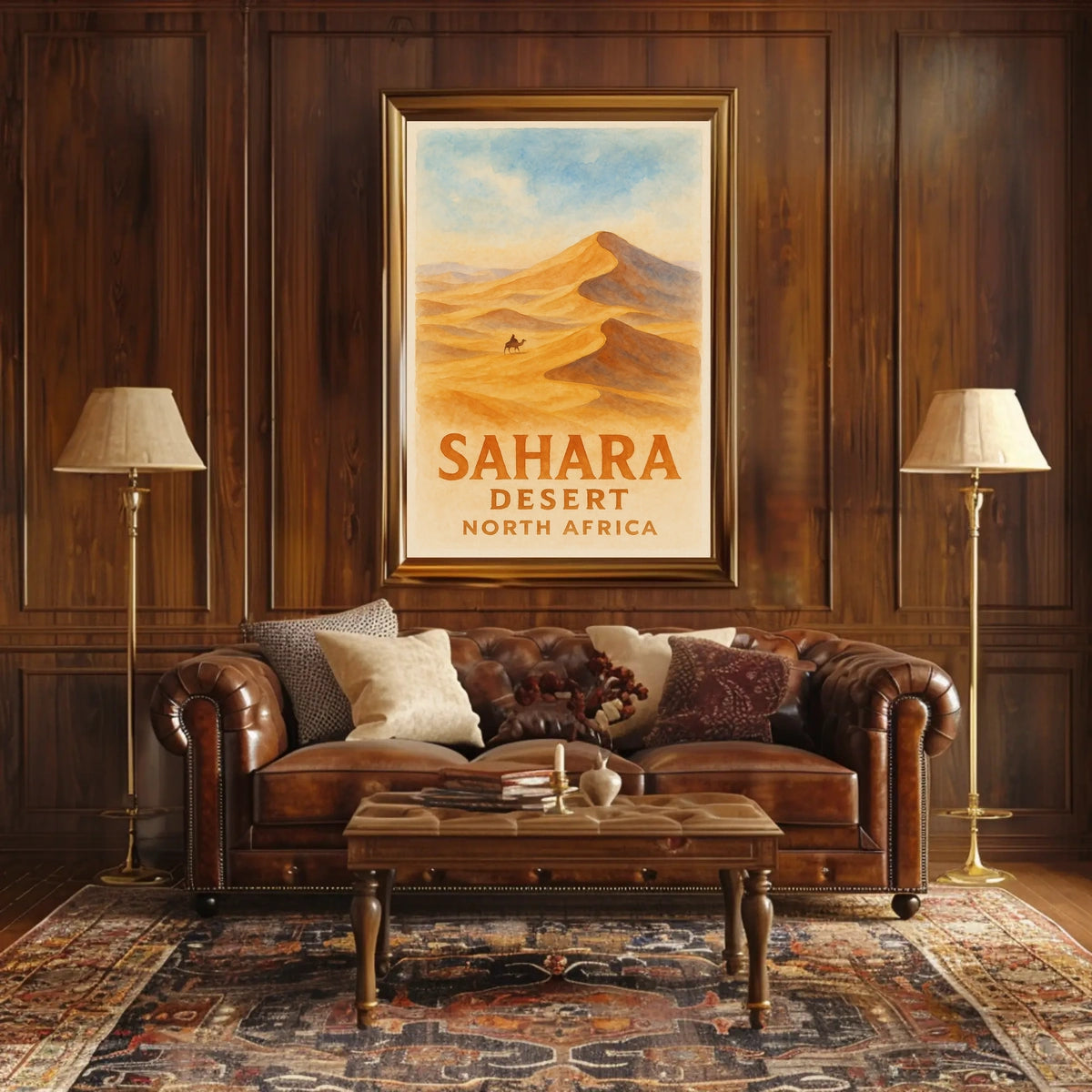 Timeless Sahara Desert Adventure Vintage Poster