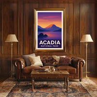 Acadia National Park Decor Lovers Vintage Poster