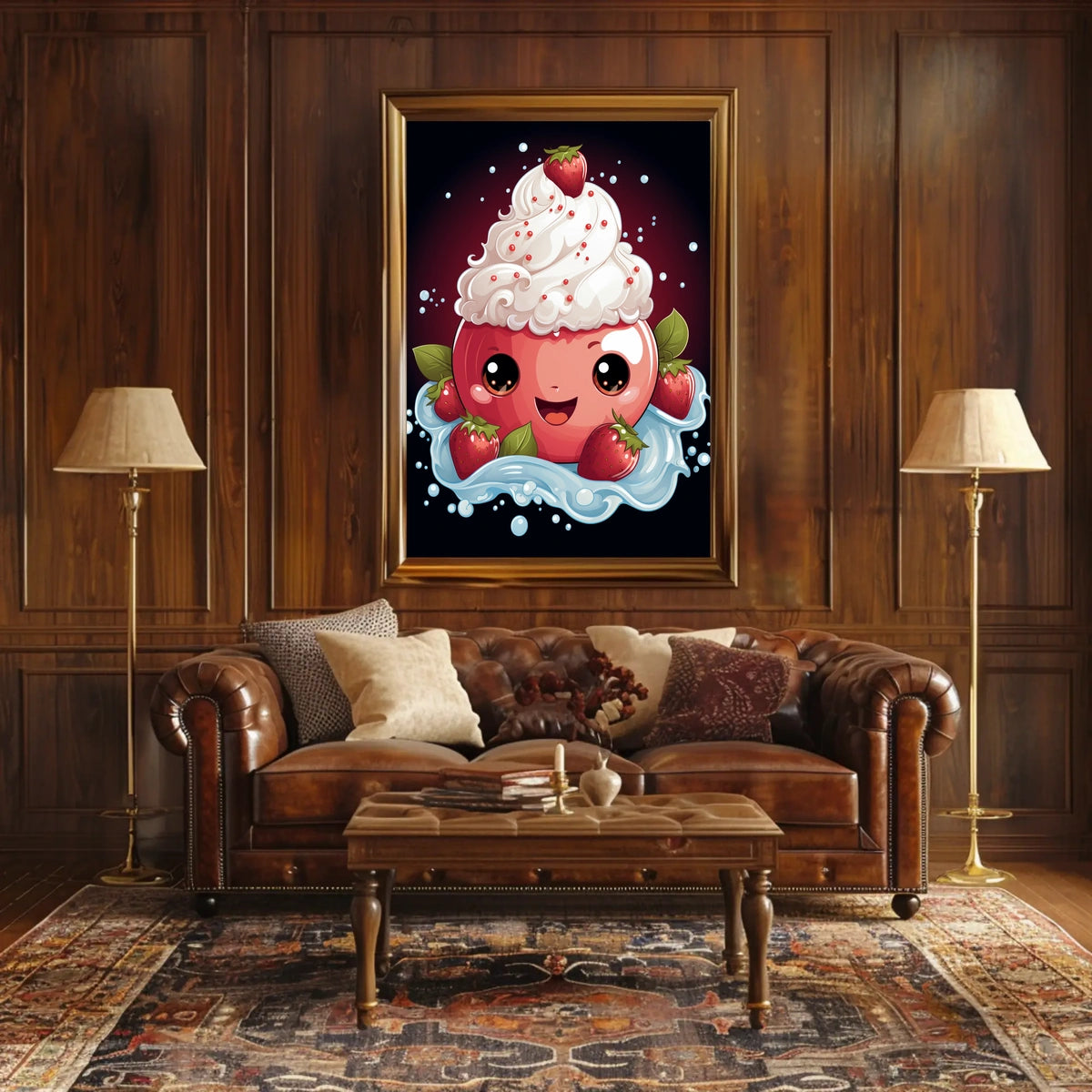 Sweet Delight Poster Whimsical Dreamscape Wall Art Print
