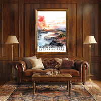 Hawai‘i Volcanoes Watercolor Wall Art Poster