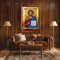 Icon of Christ Pantocrator Poster
