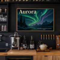 Aurora 2024 Travel Poster Wall Art Print