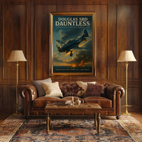 Dauntless Douglas SBD Vintage Aviation Poster