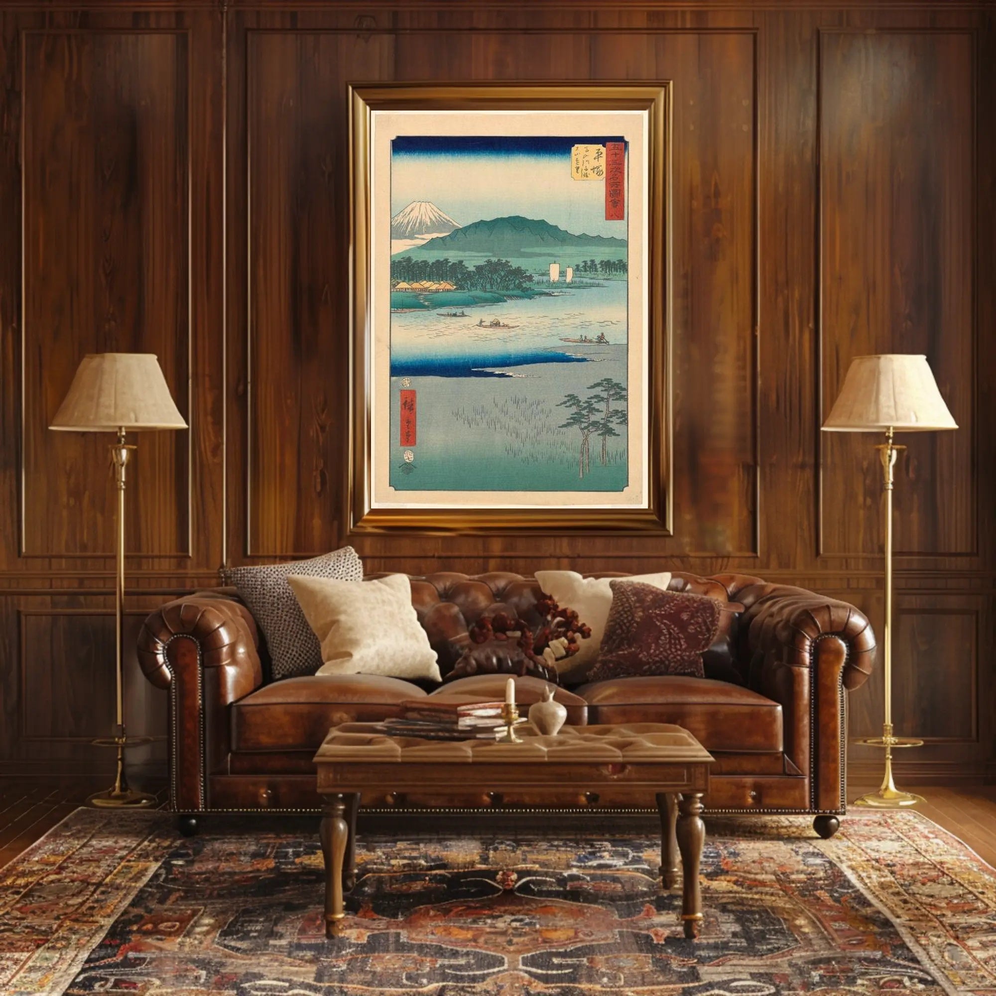 Serene Landscape with Mount Fuji Poster PosterGoat