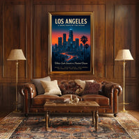 Los Angeles A Neon Oasis Poster PosterGoat