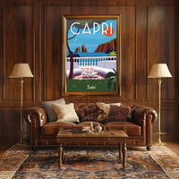 Capri Island Scenic Art Travel Poster PosterGoat