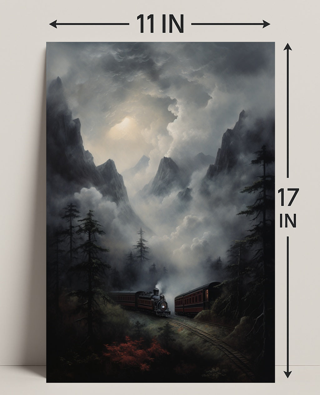 Journey Through The Misty Mountains Poster PosterGoat