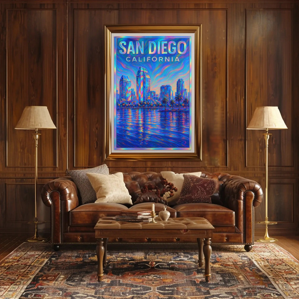 San Diego Skyline Poster