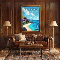 Whitsundays Tropical Getaway Travel Poster