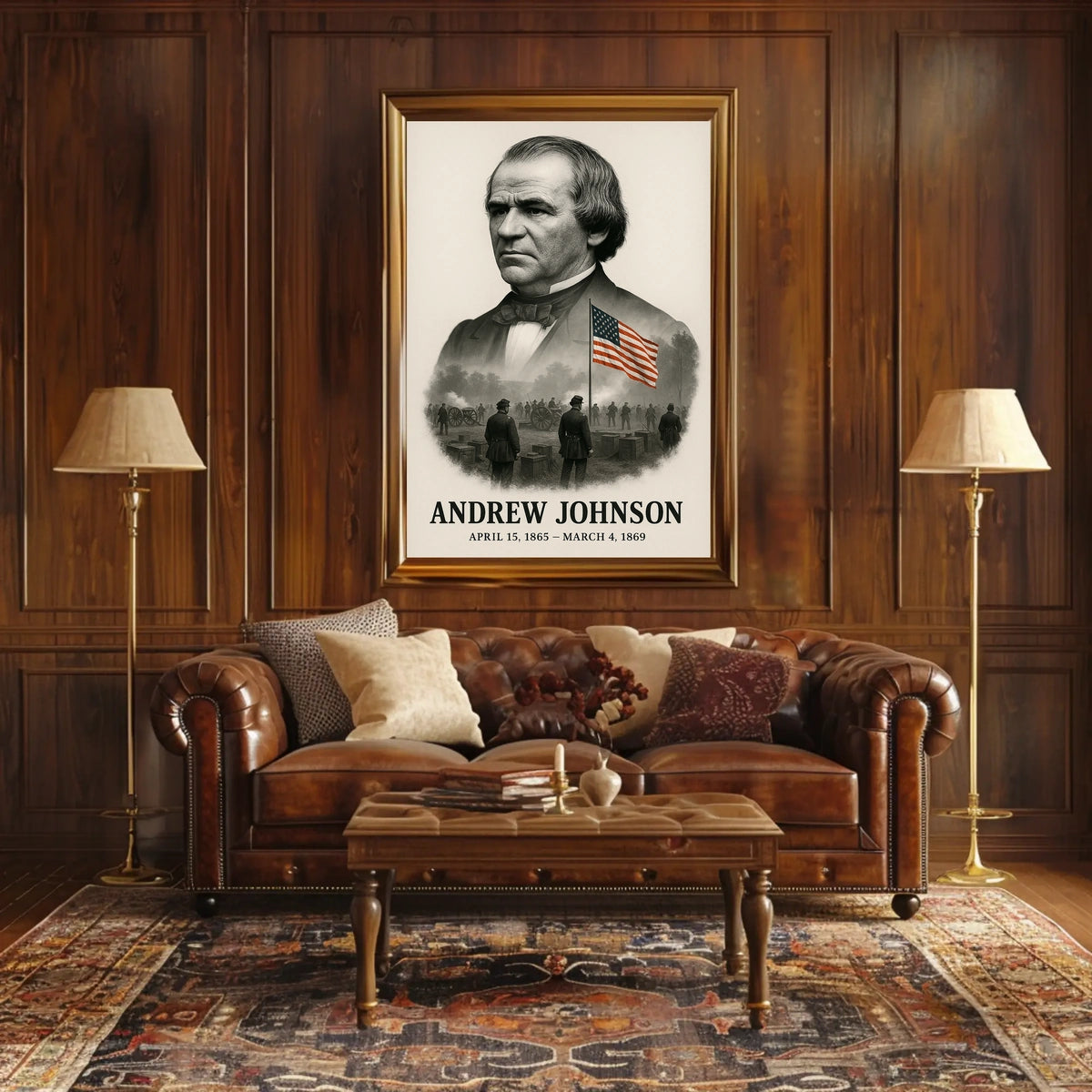 Andrew Johnson 17th President of the United States Reflections Poster