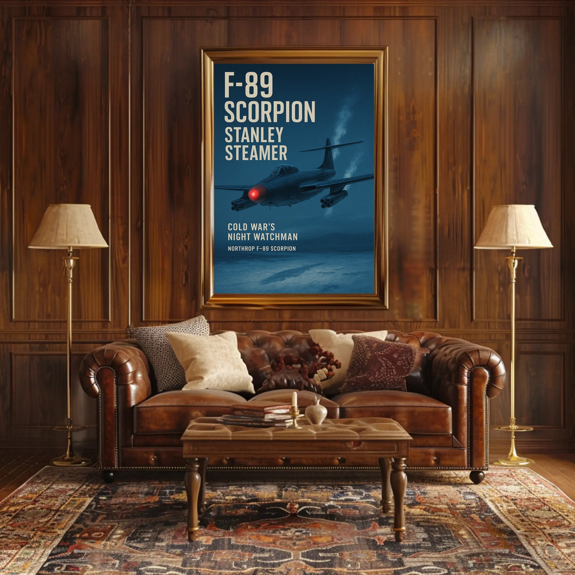 F-89 Scorpion Cold War Jet Art Print Military Poster