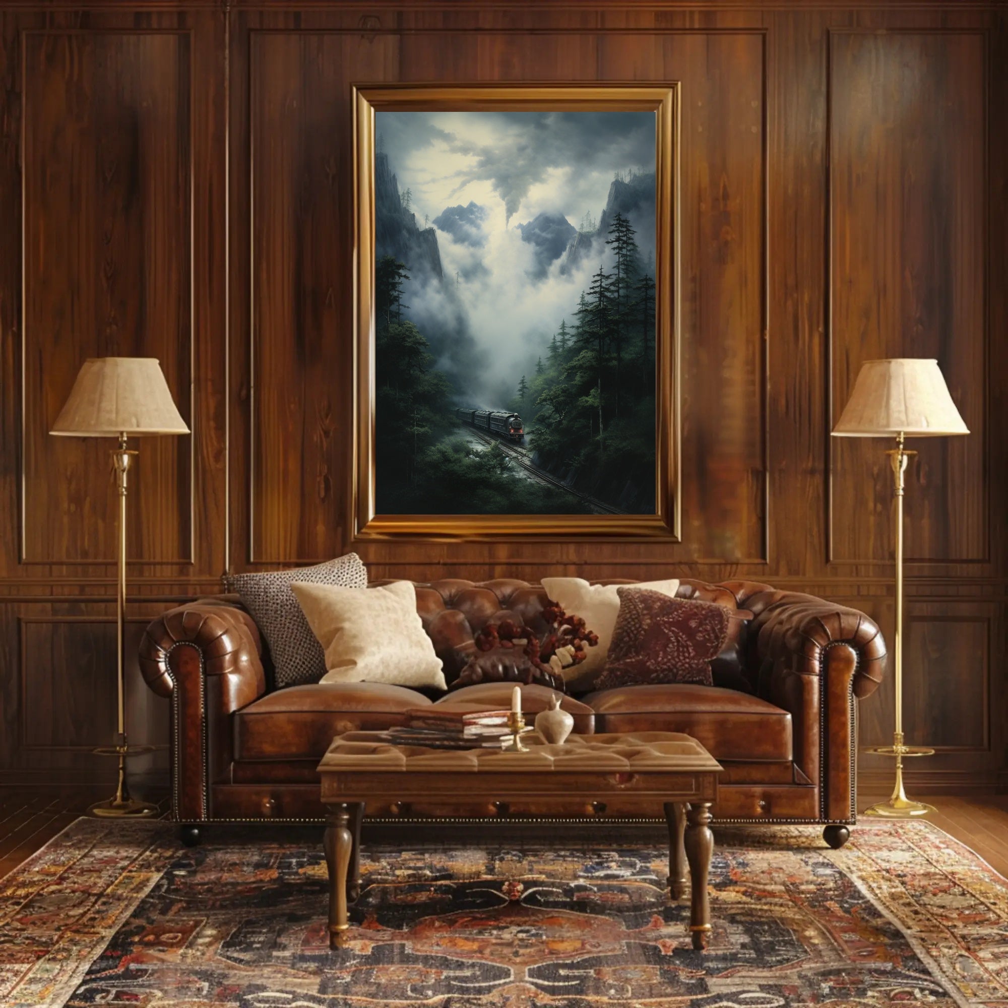 Journey Through The Misty Mountains Poster PosterGoat