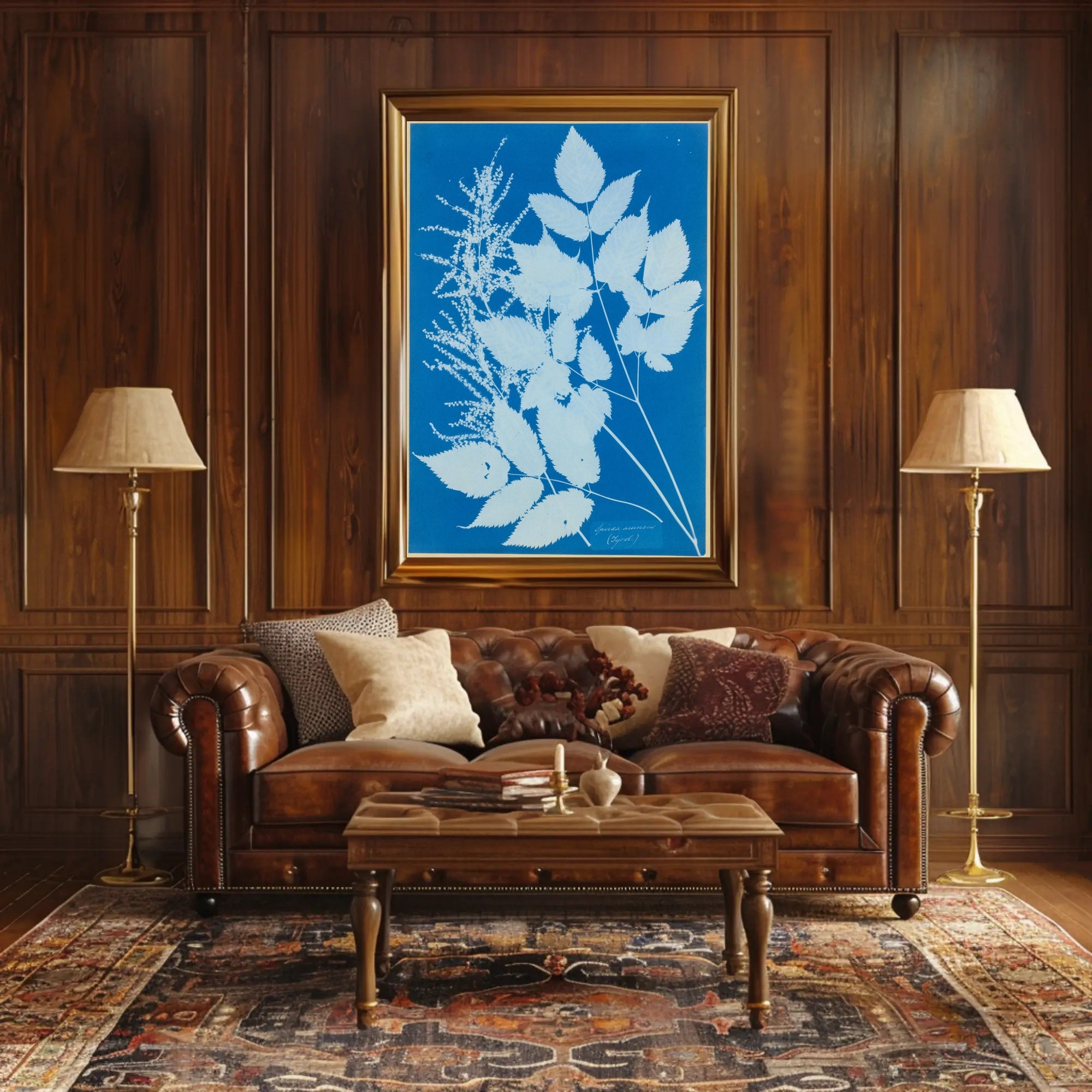 Botanical Cyanotype Poster