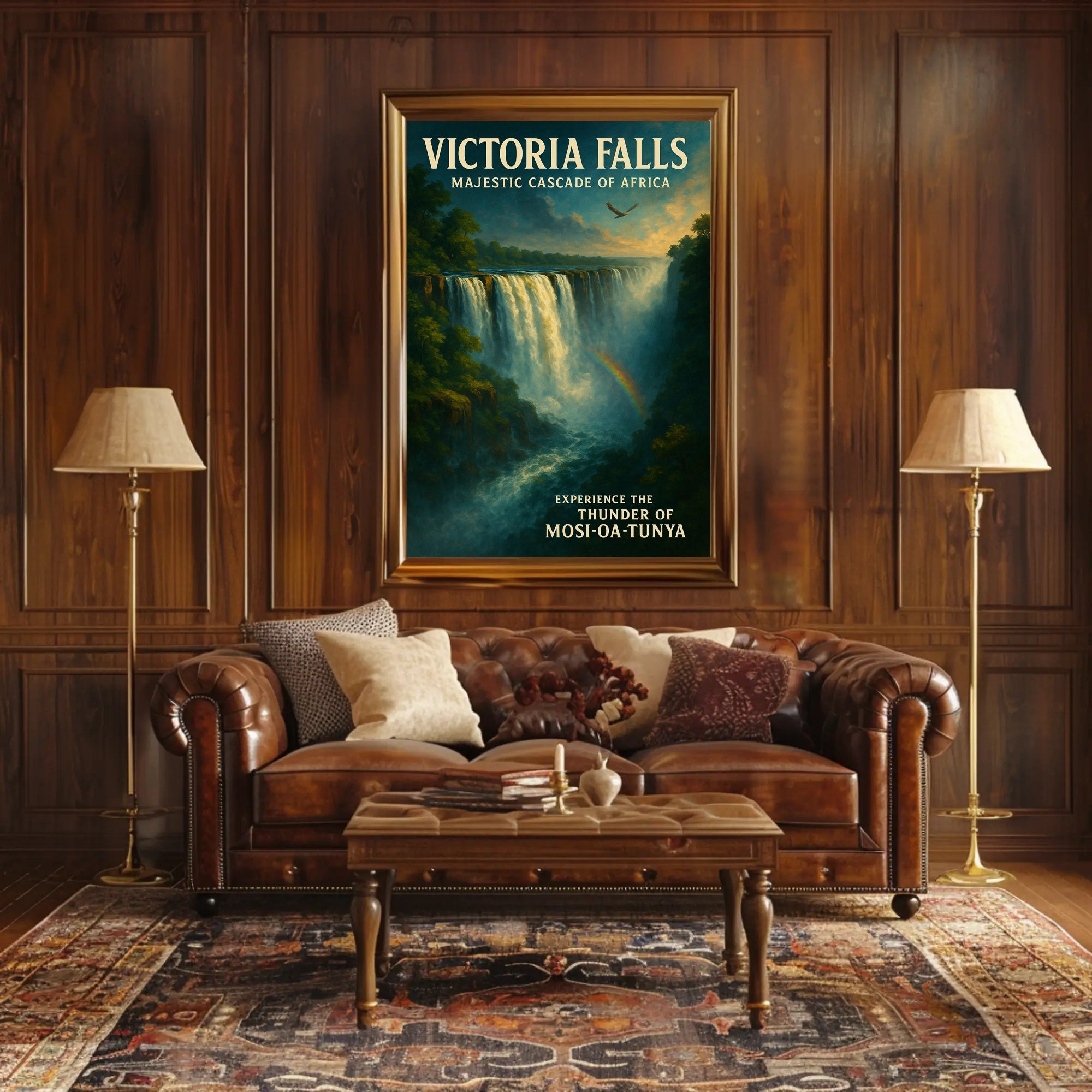 Victoria Falls Adventure Travel Poster