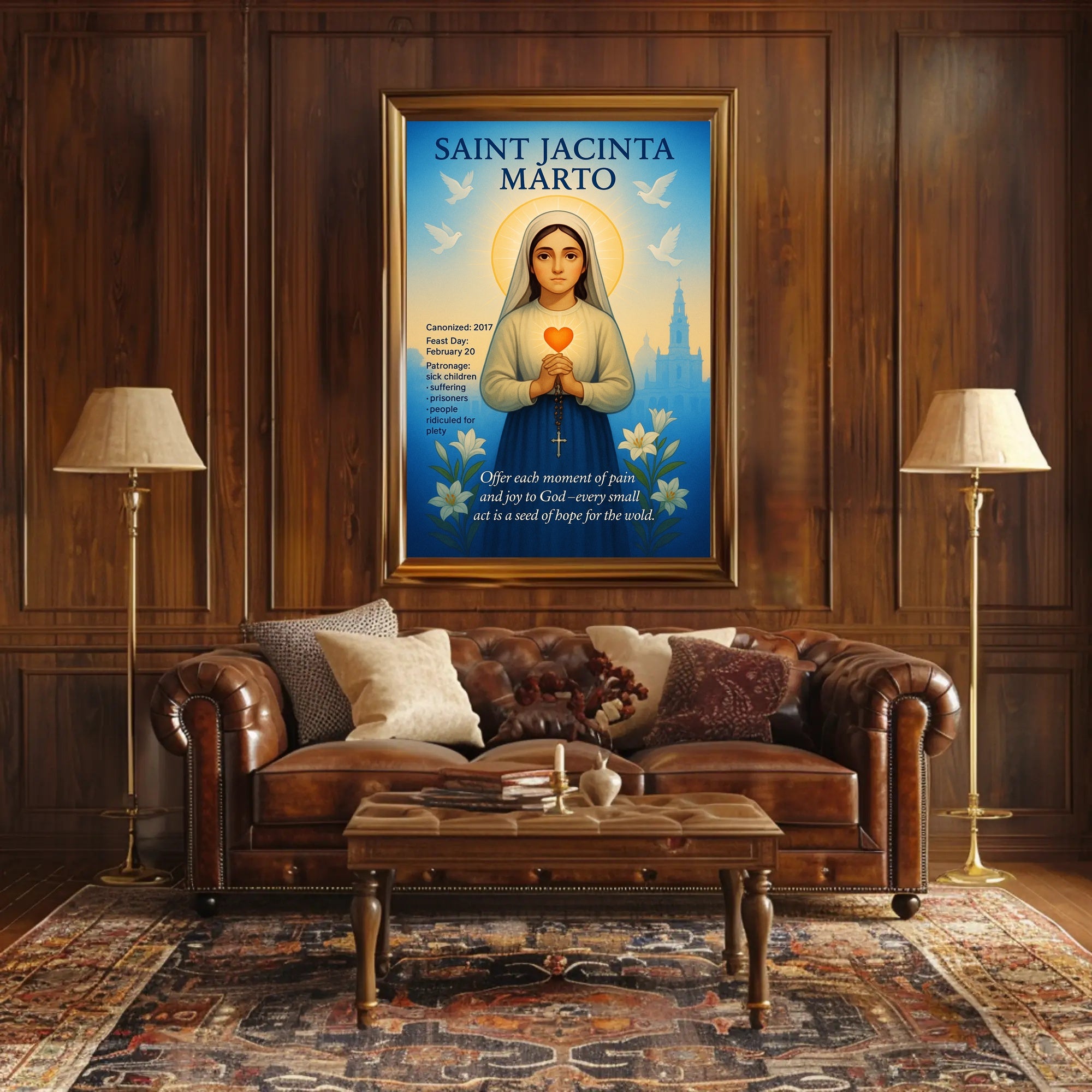 Saint Jacinta Marto Poster PosterGoat