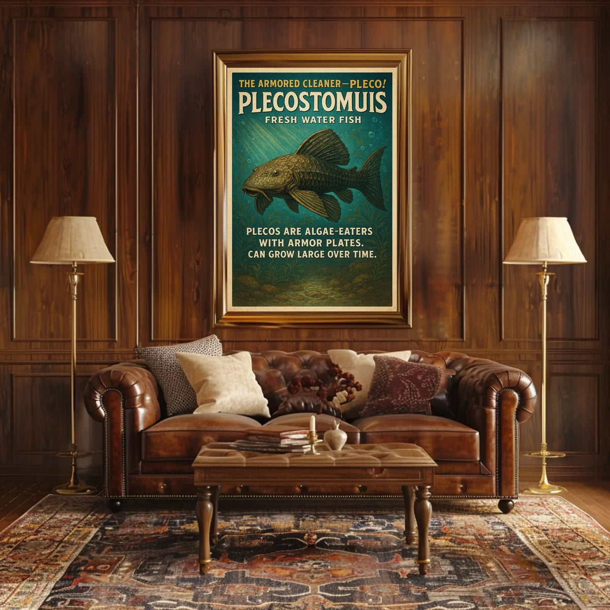 The Armored Cleaner Plecostomus Poster