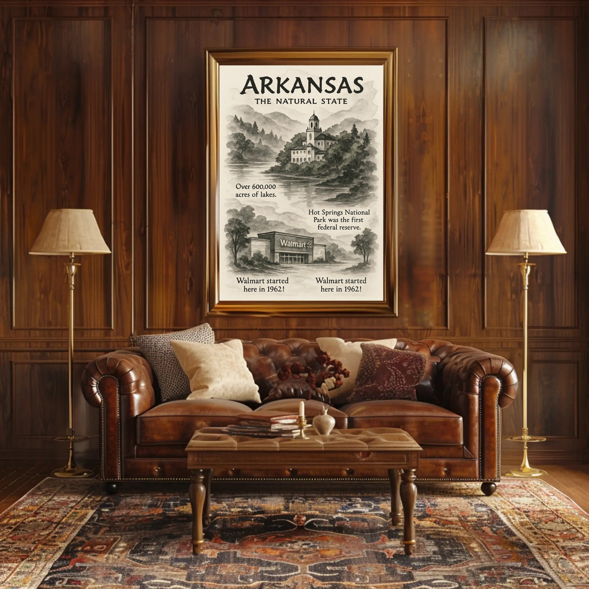 Arkansas The Natural State Poster