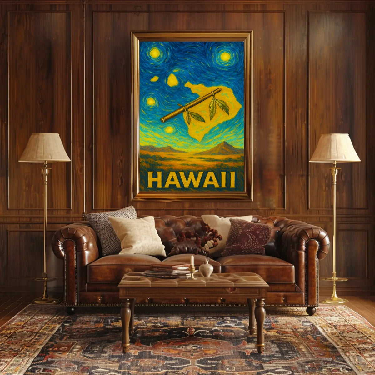 Hawaii Starry Night Poster