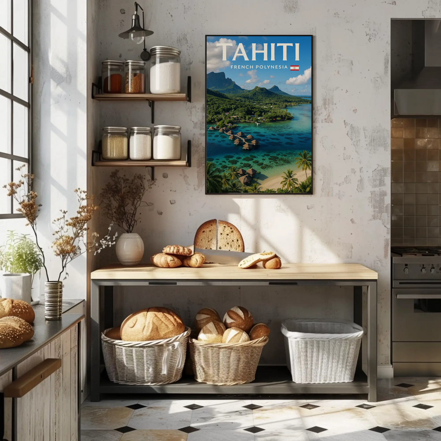 Tahiti French Polynesia Tropical Island Paradise Poster
