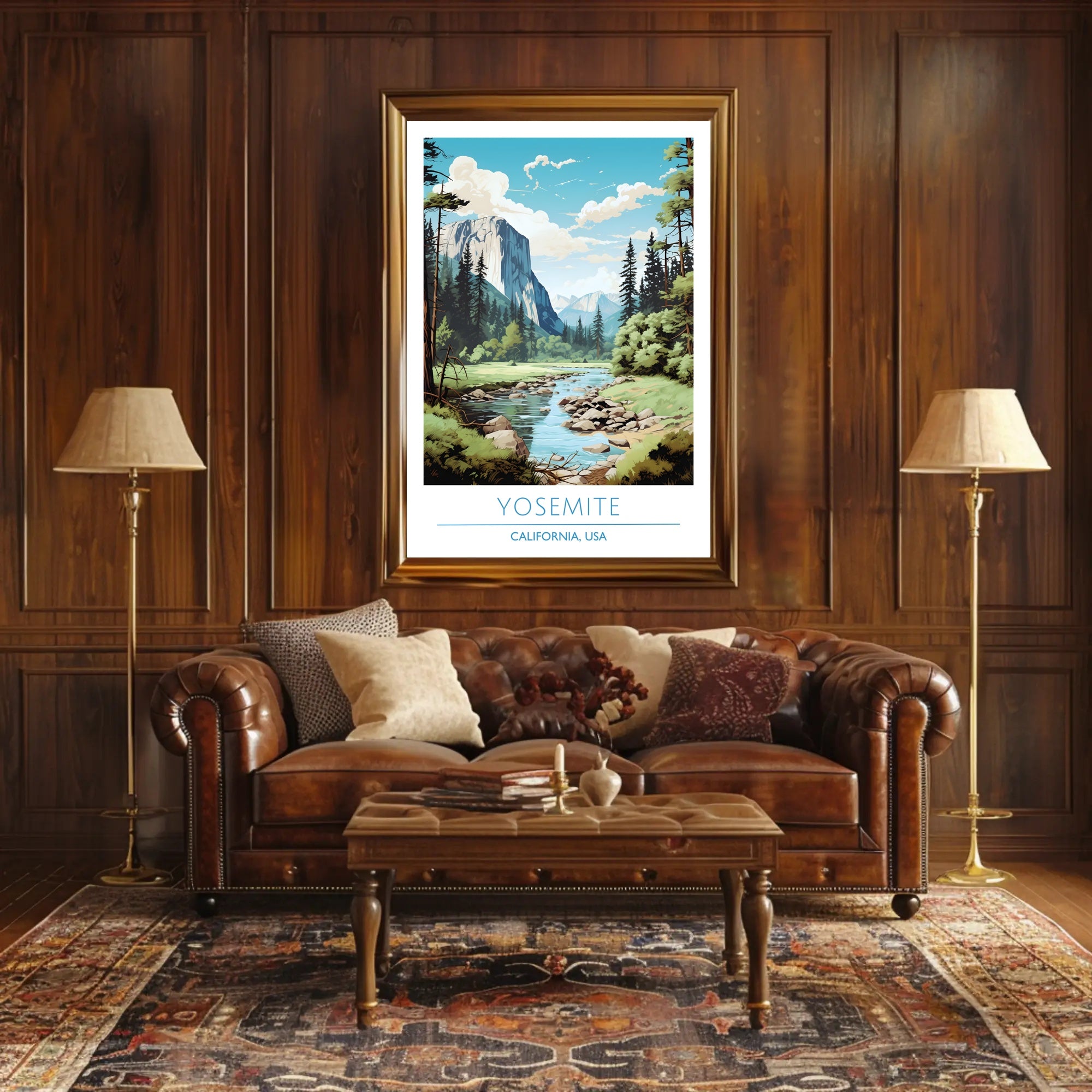 Yosemite National Park Landscape Poster