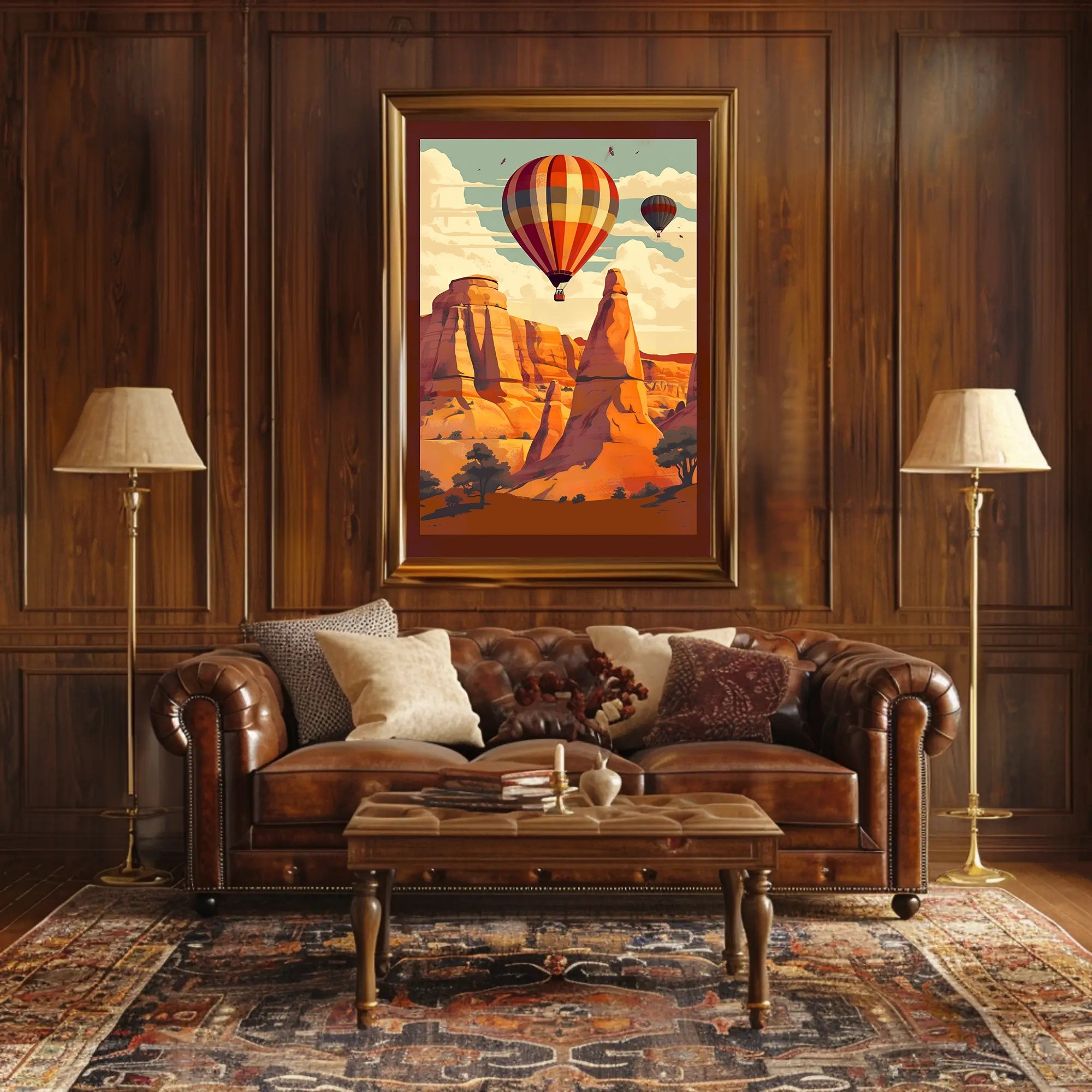 Scenic Balloon Journey Poster