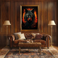 The Fiery Wolf Poster