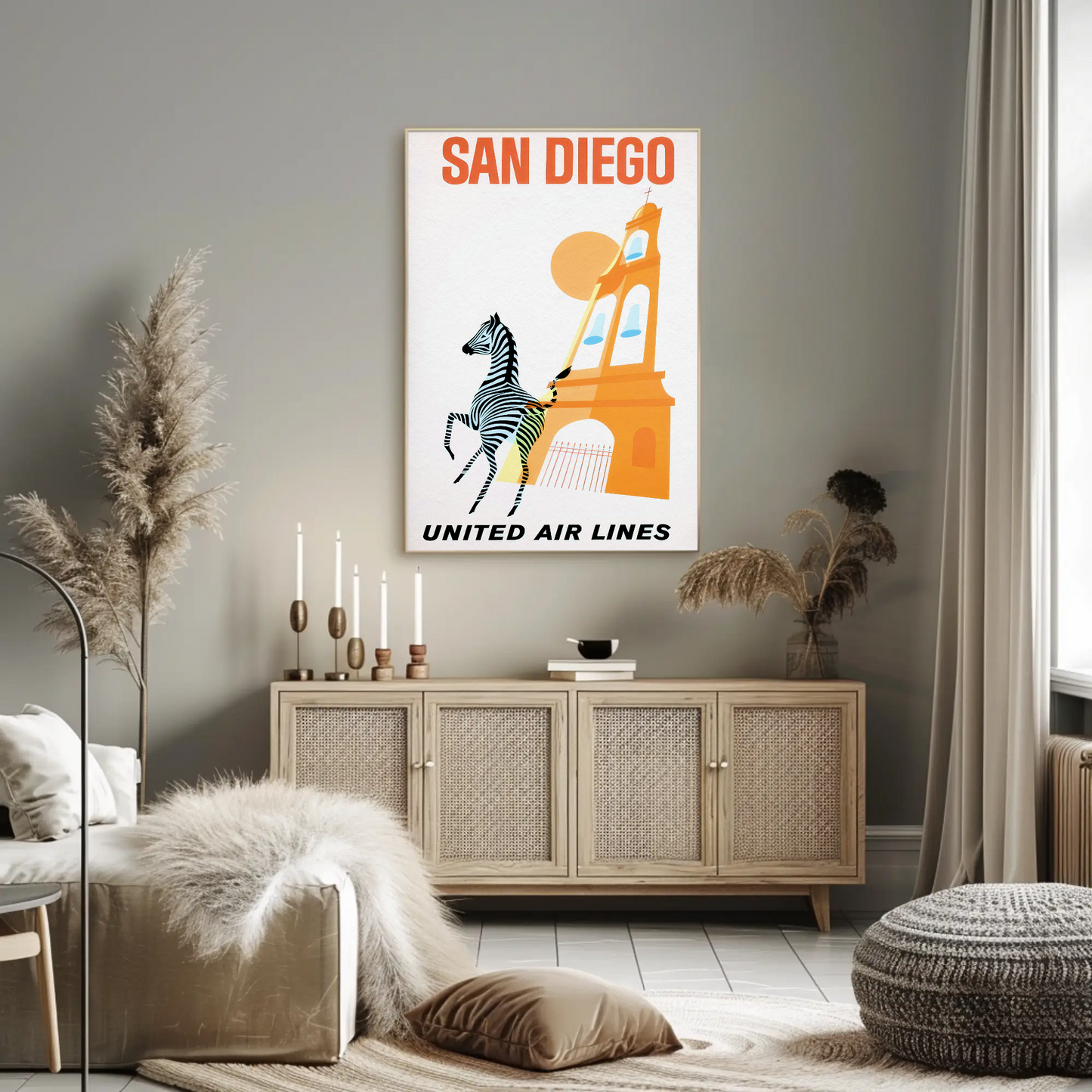 San Diego - United Air Lines Poster