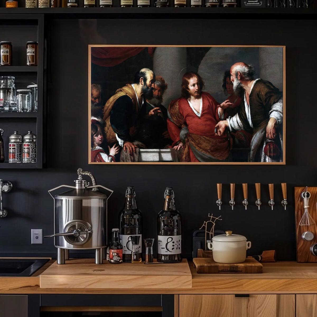 Baroque Masterpiece Scene Historical or Presidential Poster