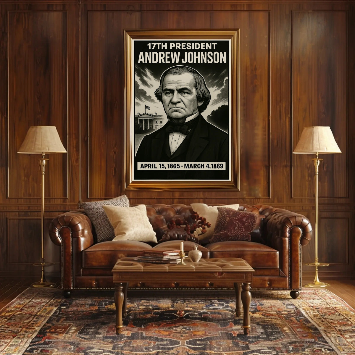 Andrew Johnson 17Th President Poster