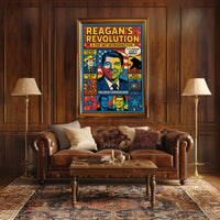 REAGAN'S REVOLUTION Pop Art Political History Poster