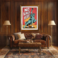 Lady Liberty Crushes Crown Political or Propaganda Poster