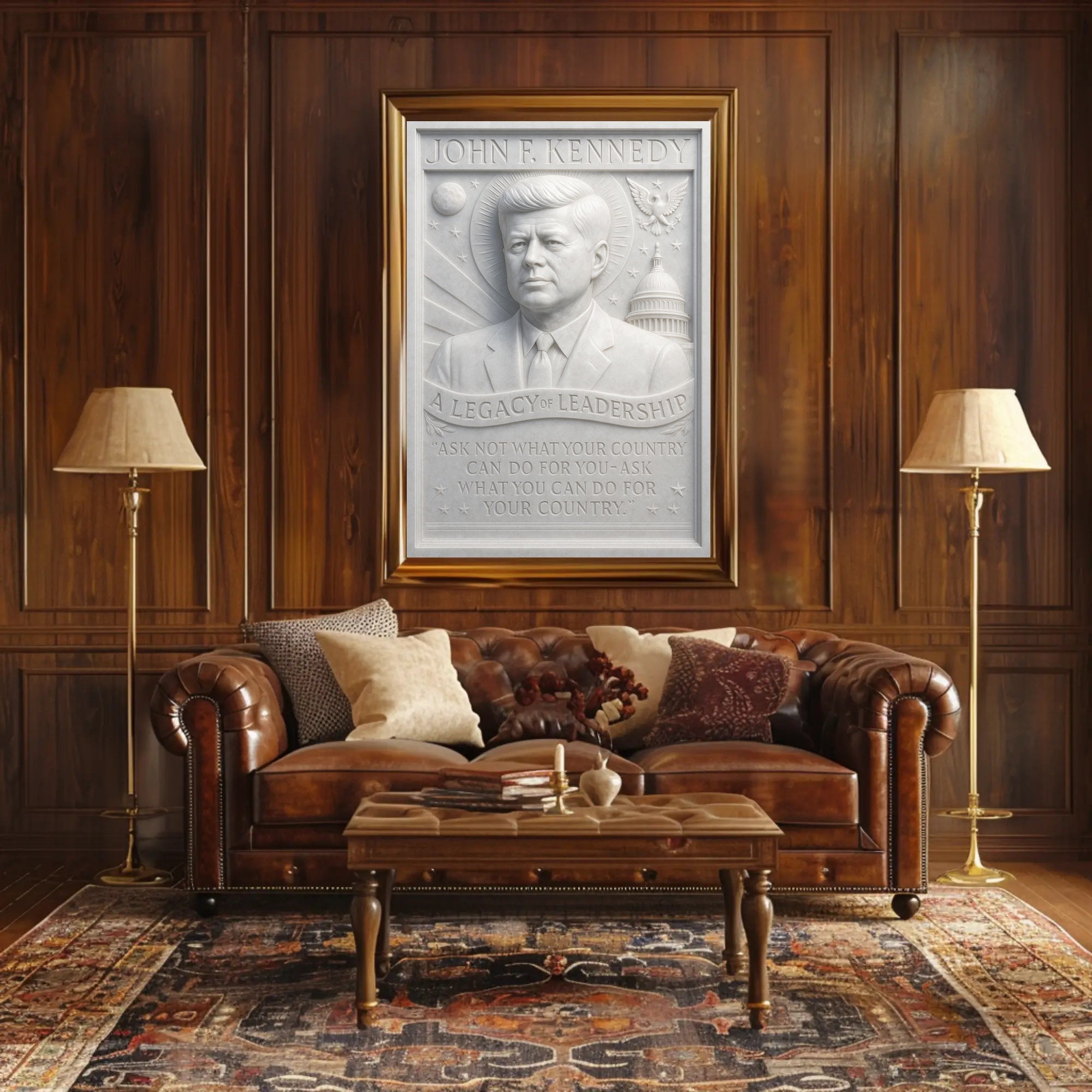 Timeless Leadership in Historical or Presidential Poster