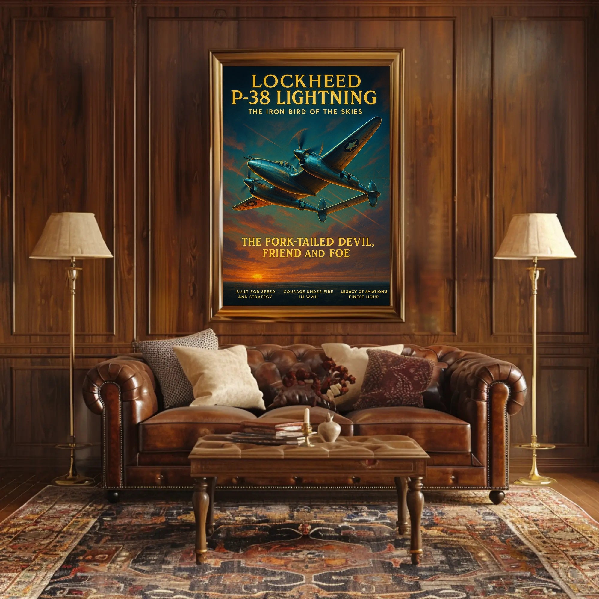 Lockheed P-38 Lightning Poster