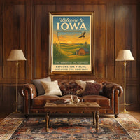 Welcome to Iowa The Heart of the Midwest Poster