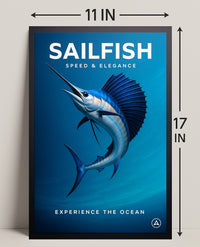 Sailfish Speed & Elegance Poster PosterGoat