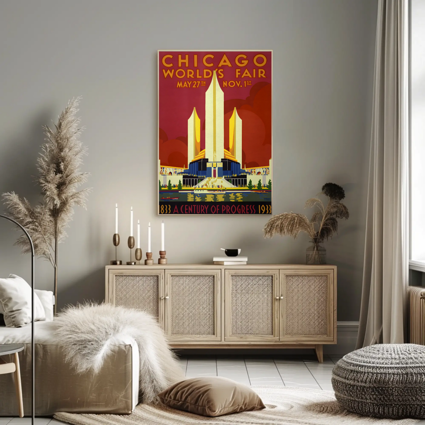 Chicago World's Fair Vintage Poster