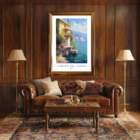Limone del Garda Italian Escape Travel Poster PosterGoat