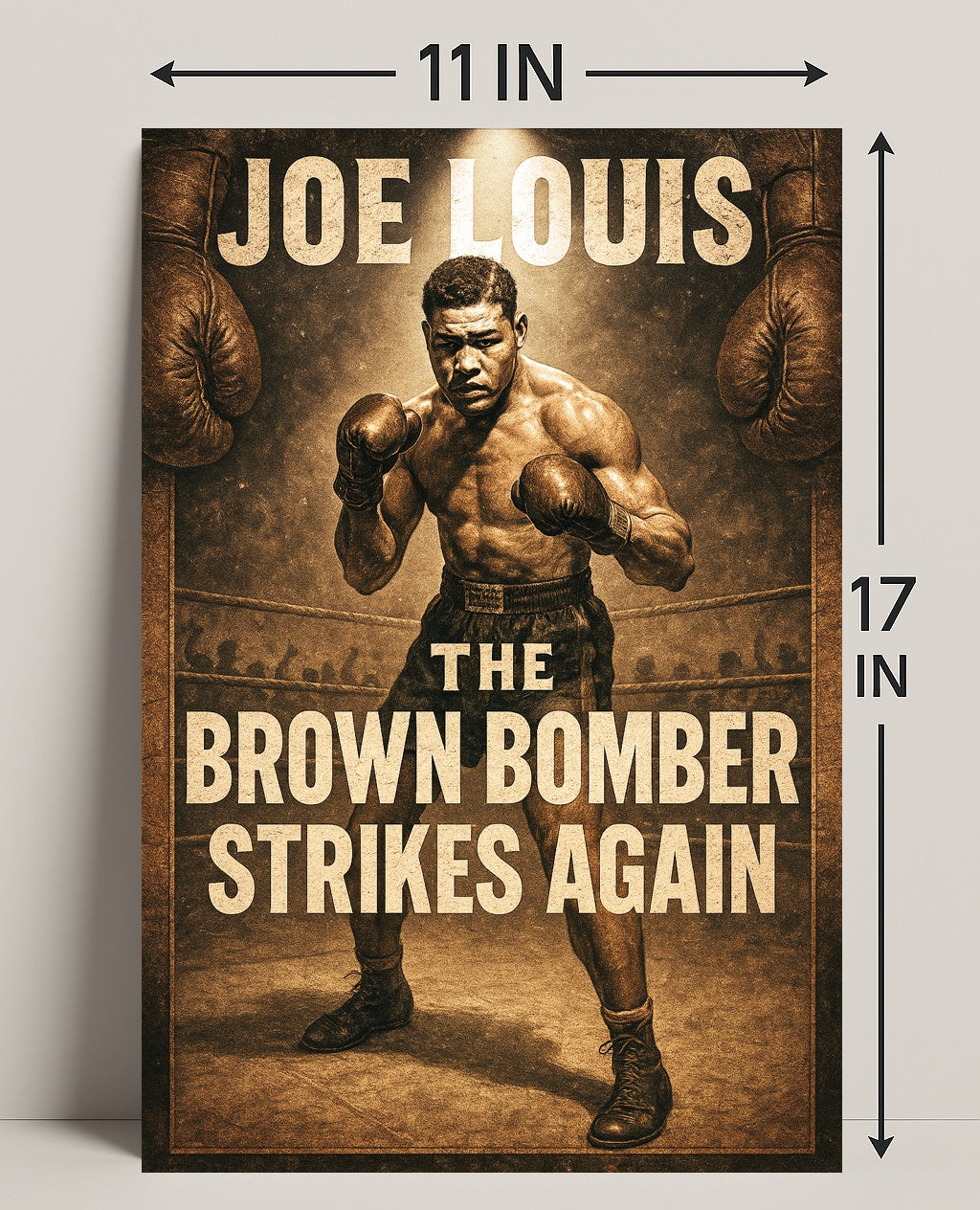 Joe Louis The Brown Bomber Poster PosterGoat