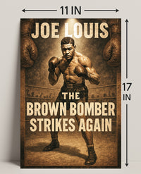 Joe Louis The Brown Bomber Poster PosterGoat