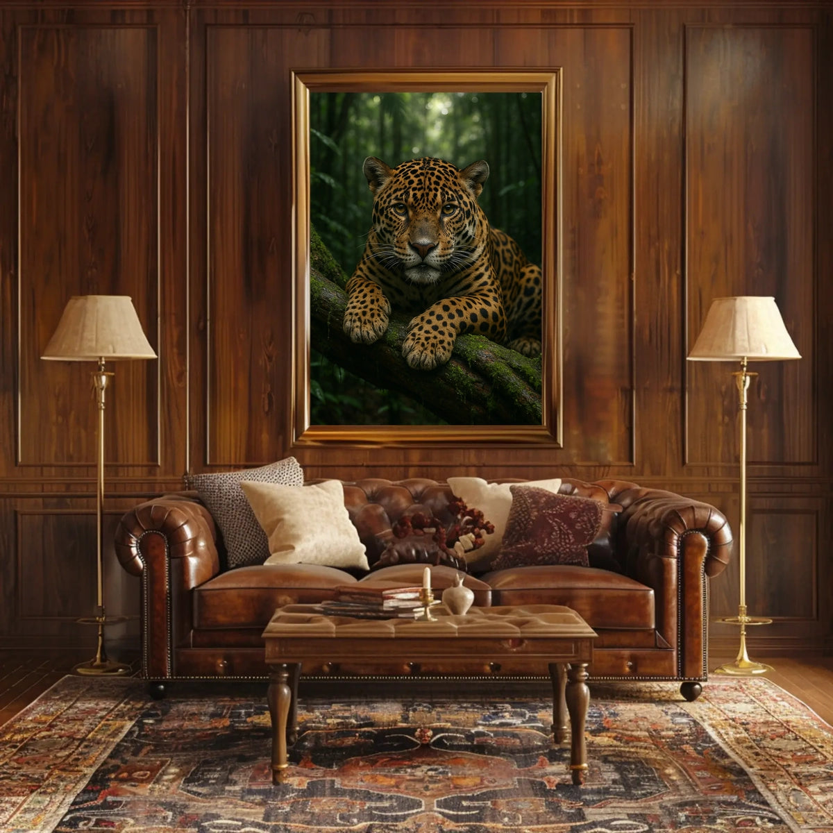 Majestic Jaguar in the Jungle Poster