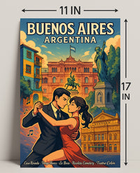 Buenos Aires Cultural Tapestry Poster PosterGoat