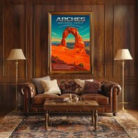 Discover The Arches An Otherworldly Poster