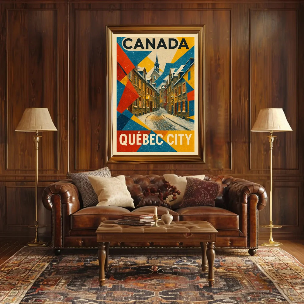 Abstract Art Deco Inspired Visual Poster