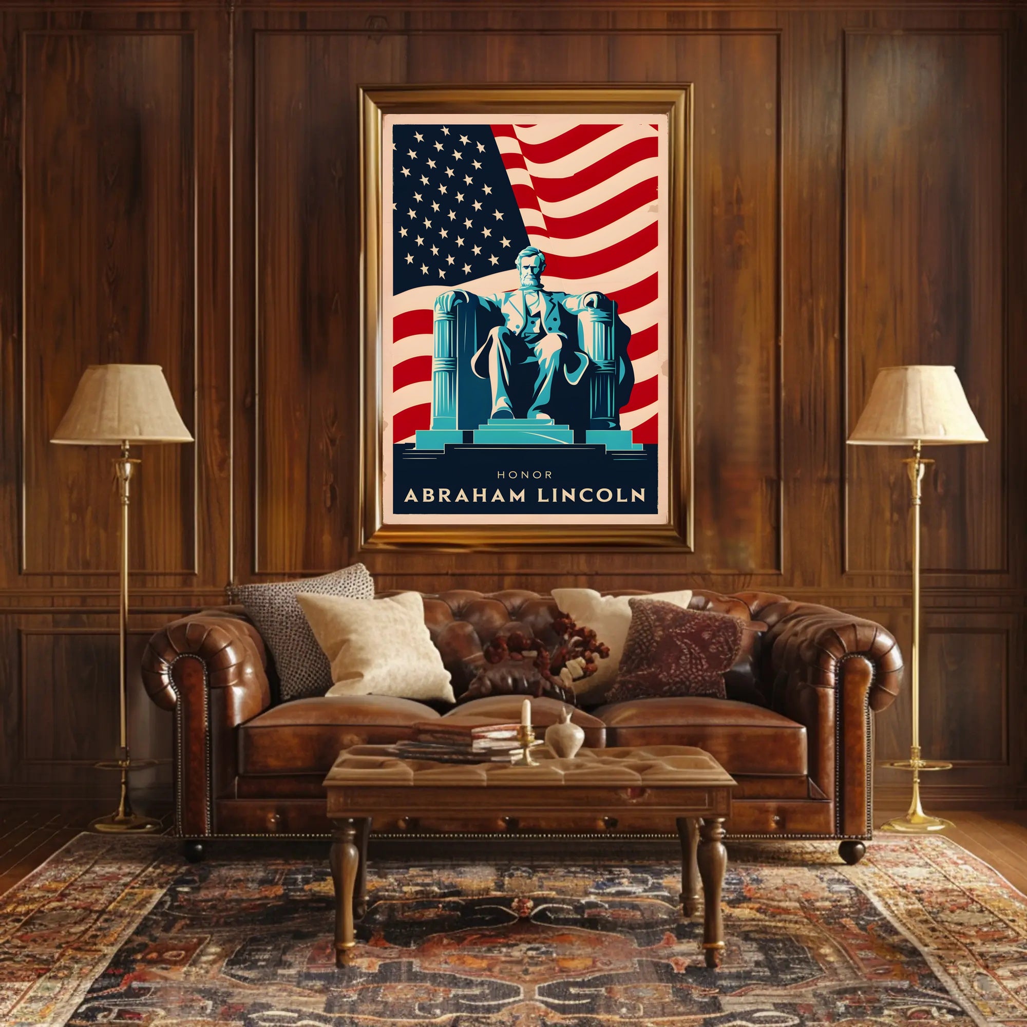 Tribute to Abraham Lincoln Poster
