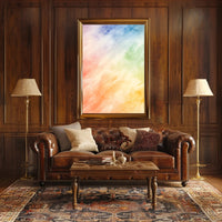 Watercolor Abstract Poster Colorful Modern Wall Art