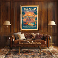 Los Angeles Dreamscape Travel Poster