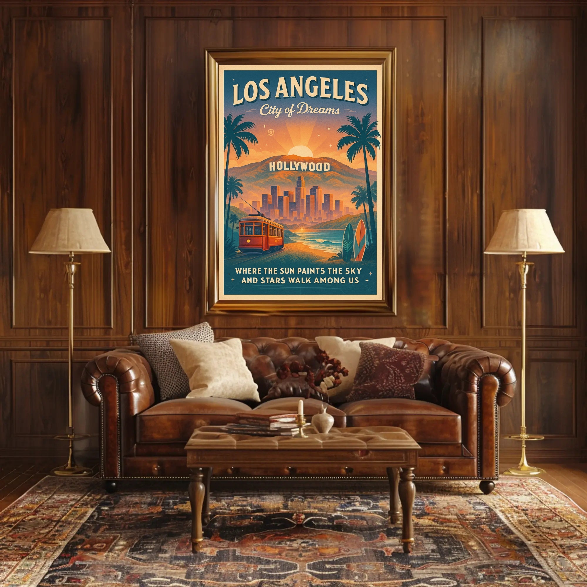 Los Angeles Dreamscape Travel Poster